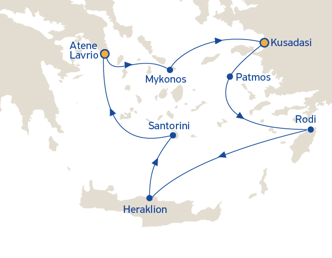 Tour Smart Grecia Classica e Meteore 7 notti + Crociera Egeo Iconico 4 notti con volo dall’Italia incluso