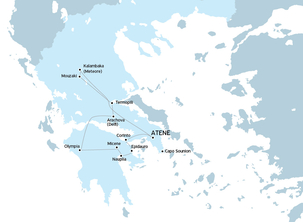 Tour Grecia Classica e Meteore 7 notti + Crociera Egeo Idilliaco 7 notti con volo dall’Italia incluso