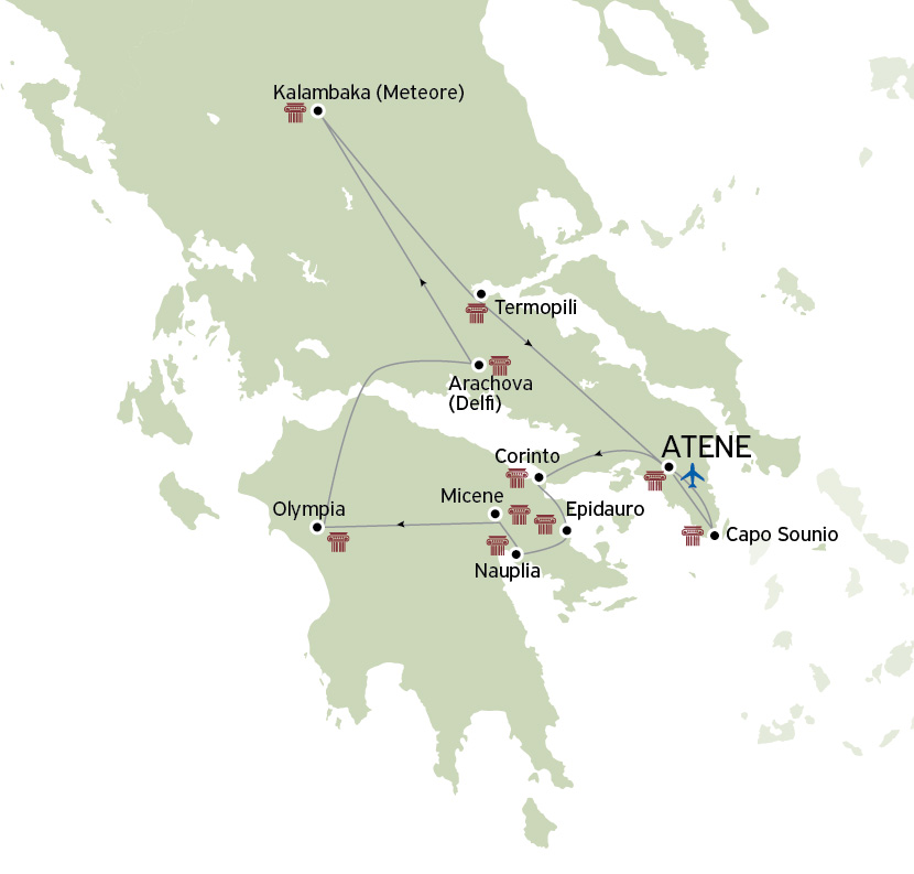 itinerario offerta tour grecia classica