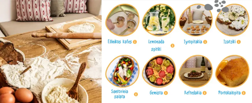 la-pagina-web-di-secret-kitchen-di-santorini-in-cui-sono-elecanti-con-anelli-fotografici-i-piatti-tipici-cucinati-nella-cooking-class